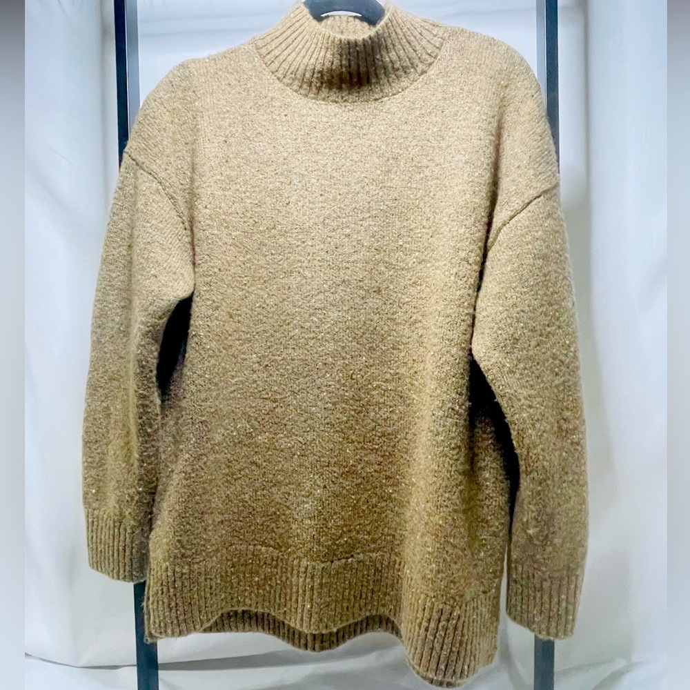 Tan Knit Sweater Size Medium